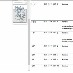Konzola ľavá - 1J0199117P